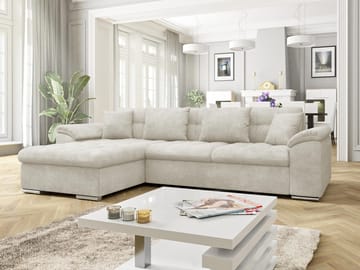 Camior 4-personers sovesofa med chaiselong, venstrevendt - Lys beige - Møbler - Sofaer - Sovesofaer