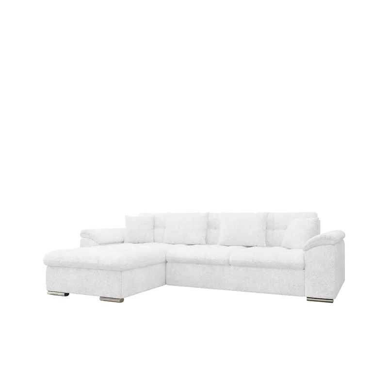 Camior 4-personers sovesofa med chaiselong, venstrevendt, Hvid