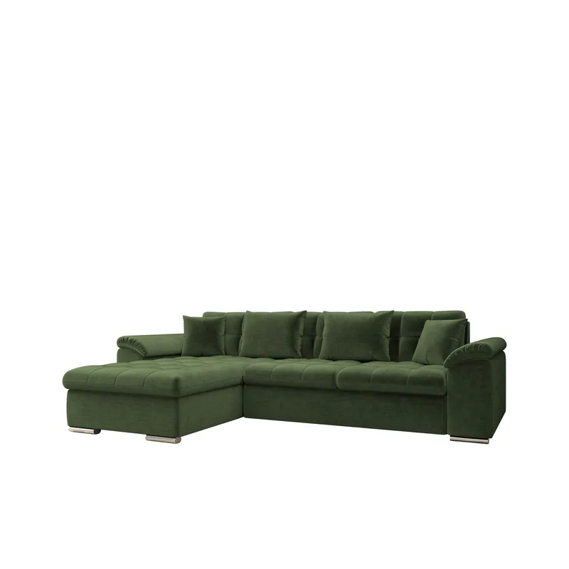 Camior 4-personers sovesofa med chaiselong, venstrevendt, grøn