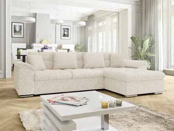 Camior 4-personers sovesofa med chaiselong, højrevendt - Knækket hvid - Møbler - Sofaer - Sovesofaer