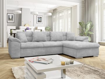 Camior 4-personers sovesofa med chaiselong, højrevendt - grå - Møbler - Sofaer - Sovesofaer