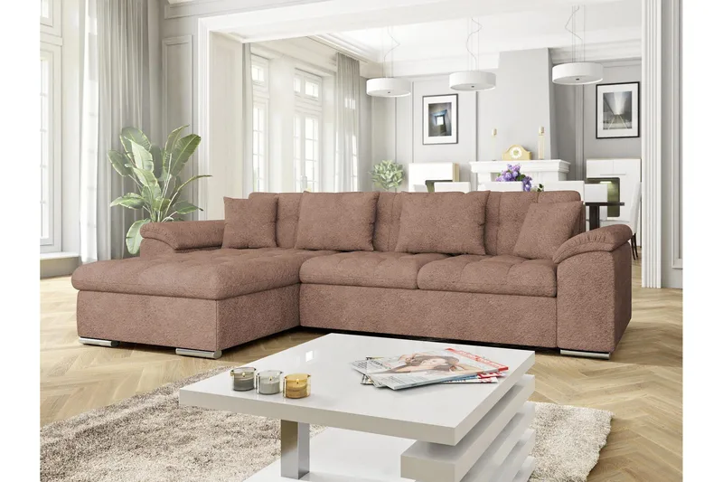 Camior Sovesofa Med 3-Personers Divan, Beige