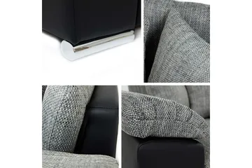 Camior Sovesofa Med 3-Personers Divan - Mørkegrå - Møbler - Sofaer - Sovesofaer