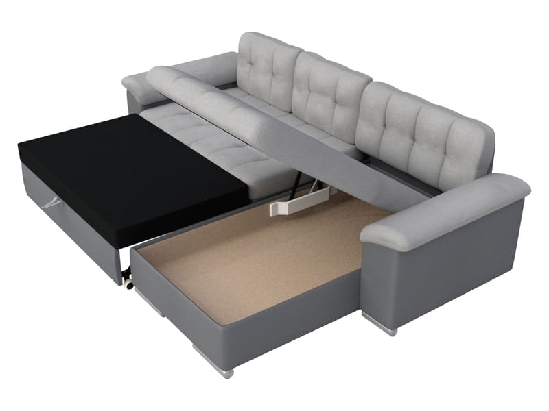 Camior Sovesofa med chaiselong 3-personers - Brun - Møbler - Sofaer - Sovesofaer