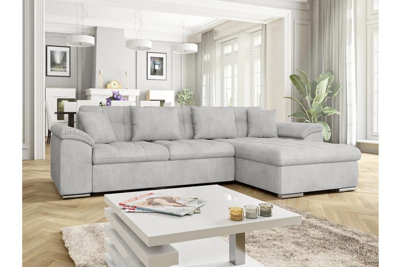 Camior Sovesofa med Divan 3-personers - Grå - Møbler - Sofaer - Sovesofaer