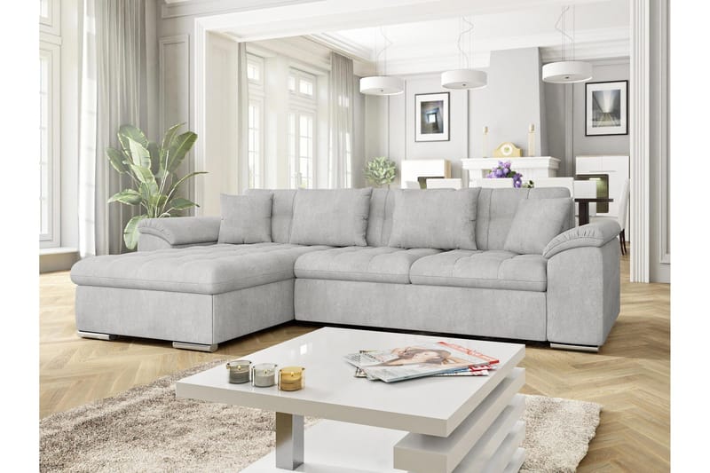 Camior Sovesofa med Divan 3-personers - Grå - Møbler - Sofaer - Sovesofaer