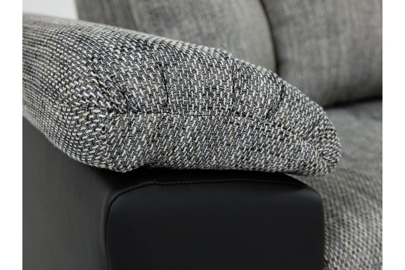 Camior Sovesofa med Divan 3-personers - Sort - Møbler - Sofaer - Sovesofaer