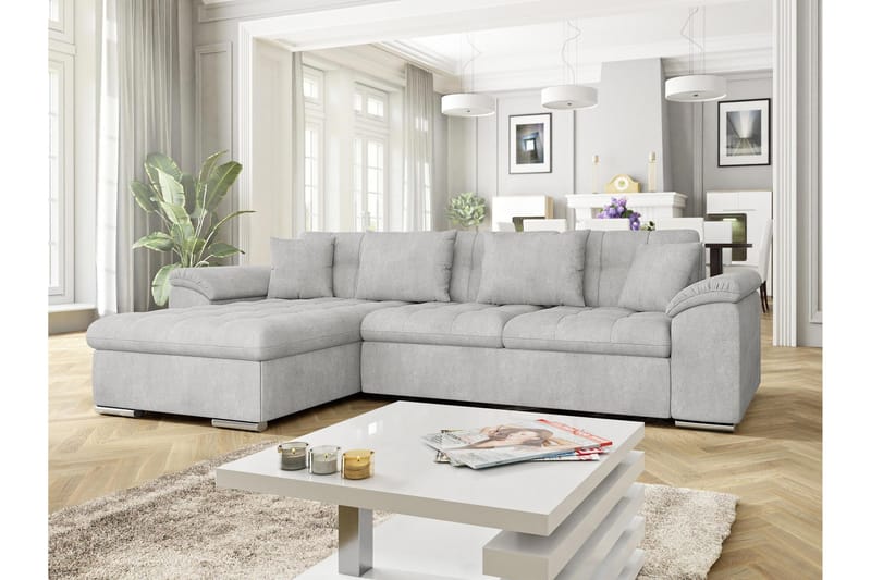 Camior Sovesofa med Divan 3-personers - Grå - Møbler - Sofaer - Sovesofaer