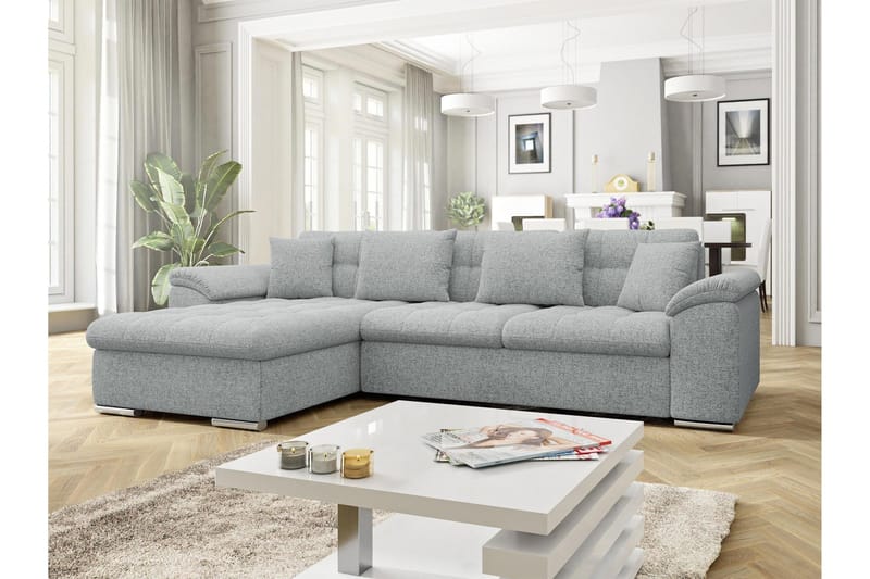 Camior Sovesofa med Divan 3-personers - Grå - Møbler - Sofaer - Sovesofaer