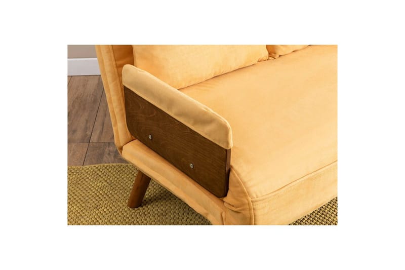 Canelo Sovesofa 2-sits - Sennepsgul - Møbler - Sofaer - Sovesofaer