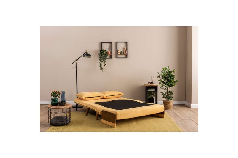 Canelo Sovesofa 2-sits - Sennepsgul - Møbler - Sofaer - Sovesofaer