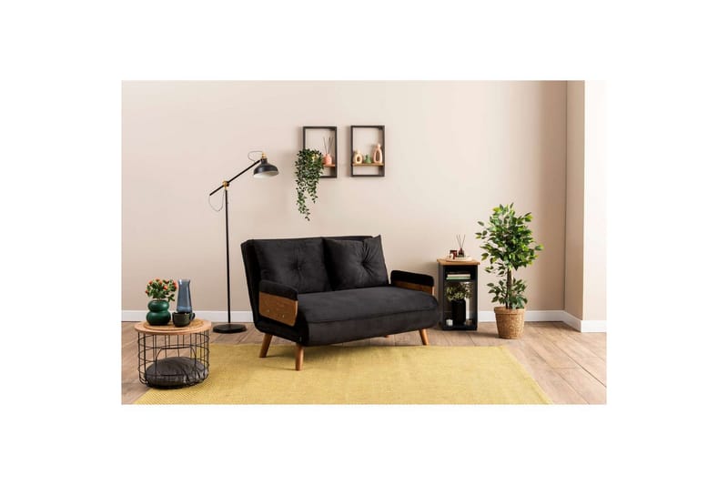 Canelo Sovesofa 2-sits - Sort - Møbler - Sofaer - Sovesofaer