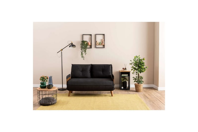 Canelo Sovesofa 2-sits - Sort - Møbler - Sofaer - Sovesofaer