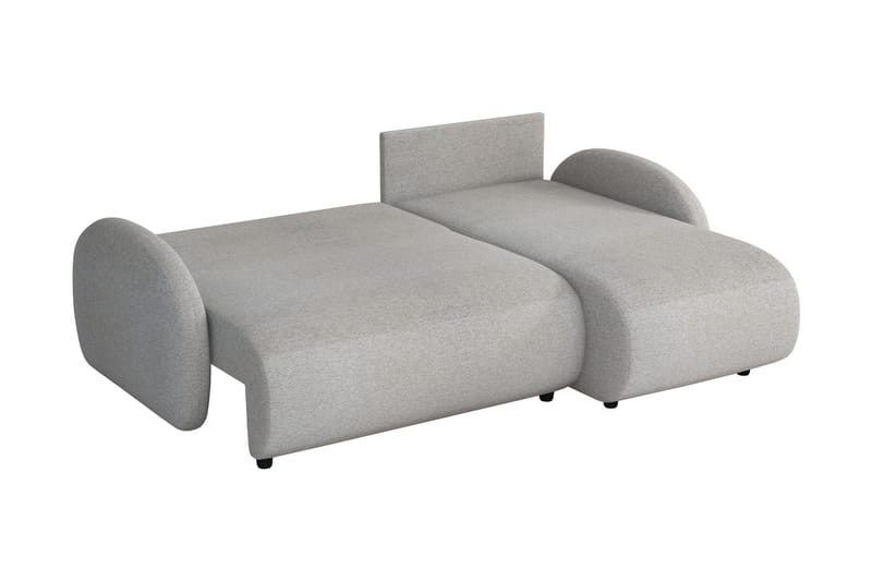 Carve 2-personers Venstrevendt L-formet Sovesofa med Chaiselong i Stof - Lyserød - Møbler - Sofaer - Sovesofaer