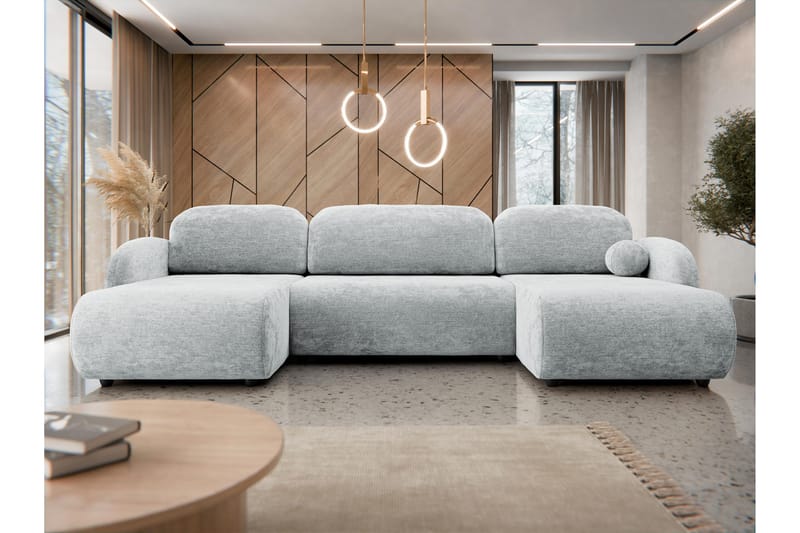 Carve Sovesofa Dobbelt Divan 3-Personers - Grå - Møbler - Sofaer - Sovesofaer