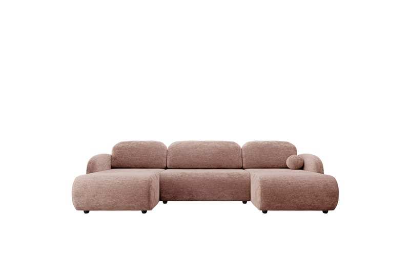Carve Sovesofa Dobbelt Divan 3-Personers - Lyserød - Møbler - Sofaer - Sovesofaer