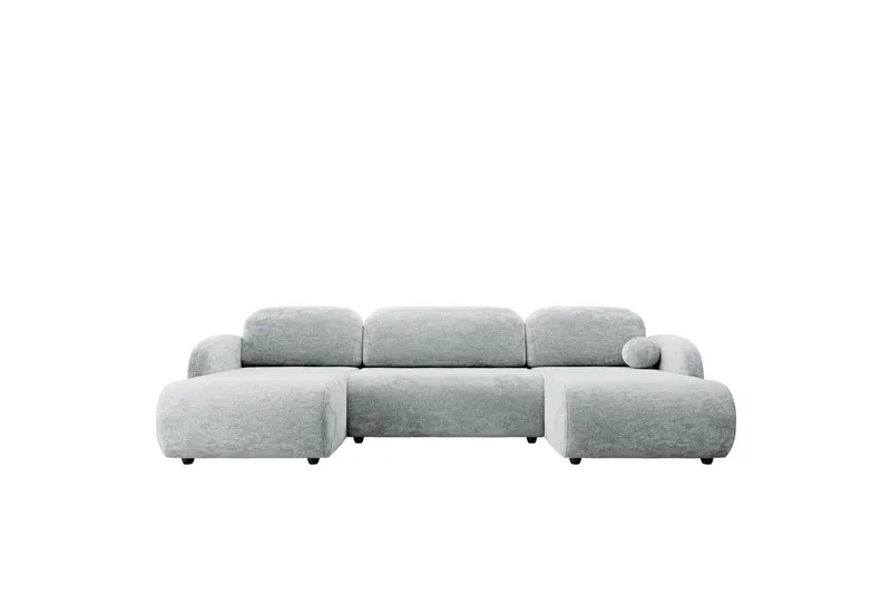 Carve Sovesofa Dobbelt Divan 3-Personers - Grå - Møbler - Sofaer - Sovesofaer