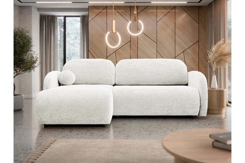 Carve Sovesofa Med 2-Personers Divan - Hvid - Møbler - Sofaer - Sovesofaer