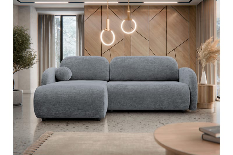 Carve Sovesofa Med 2-Personers Divan - Grå - Møbler - Sofaer - Sovesofaer