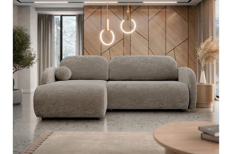 Carve Sovesofa Med 2-Personers Divan - Beige - Møbler - Sofaer - Sovesofaer