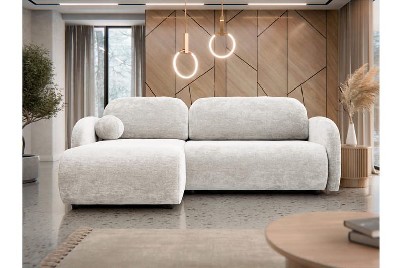 Carve Sovesofa Med 2-Personers Divan - Beige - Møbler - Sofaer - Sovesofaer
