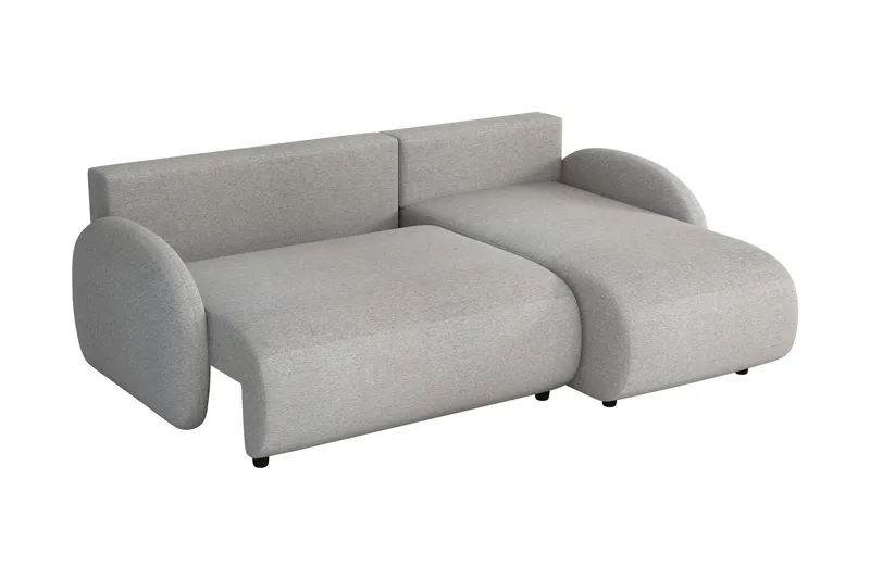 Carve Sovesofa Med 2-Personers Divan - Grå - Møbler - Sofaer - Sovesofaer