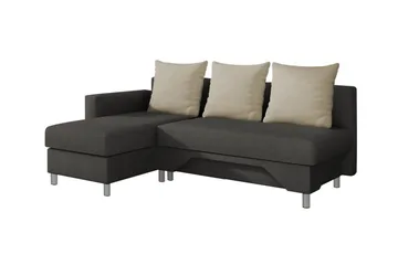 Castlebay 3-sits Hörnbäddsoffa Brown/Beige - Møbler - Sofaer - Sovesofaer