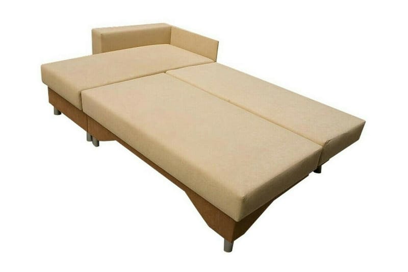 Castlebay 3-personers Højre Hjørnesovesofa 130x197 cm med Opbevaring i Fløjl - Mørkegrå - Møbler - Sofaer - Sovesofaer