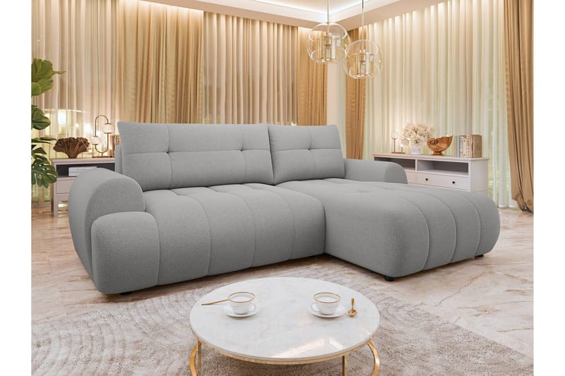 Ceibo Sovesofa med Chaiselong 3-personers - Grå - Møbler - Sofaer - Sovesofaer