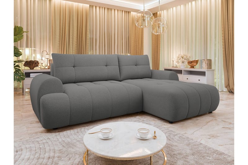 Ceibo Sovesofa med Chaiselong 3-personers - Grå - Møbler - Sofaer - Sovesofaer