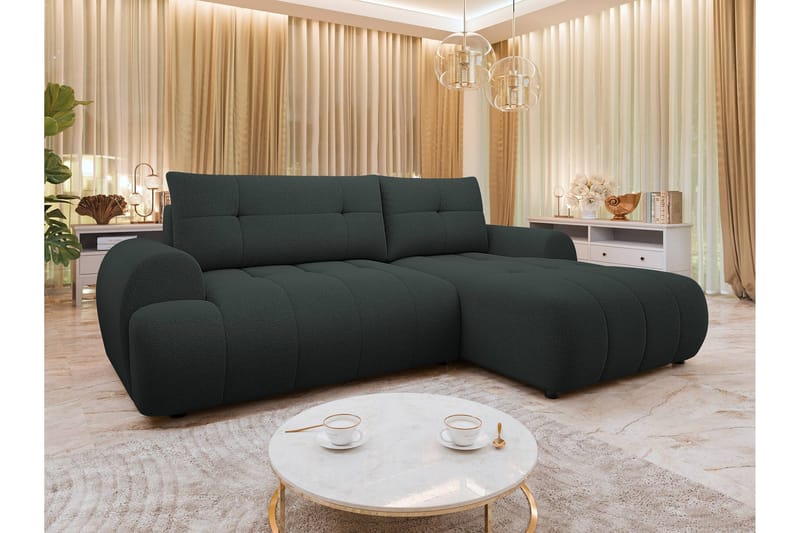 Ceibo Sovesofa med Chaiselong 3-personers - Sort - Møbler - Sofaer - Sovesofaer