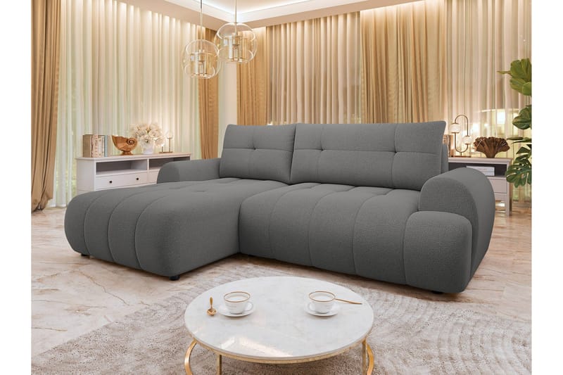 Ceibo Sovesofa med Chaiselong 3-personers - Grå - Møbler - Sofaer - Sovesofaer