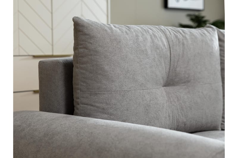 Ceibo Sovesofa med Chaiselong 3-personers - Grå - Møbler - Sofaer - Sovesofaer