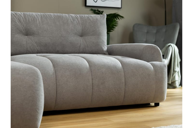 Ceibo Sovesofa med Chaiselong 3-personers - Grå - Møbler - Sofaer - Sovesofaer