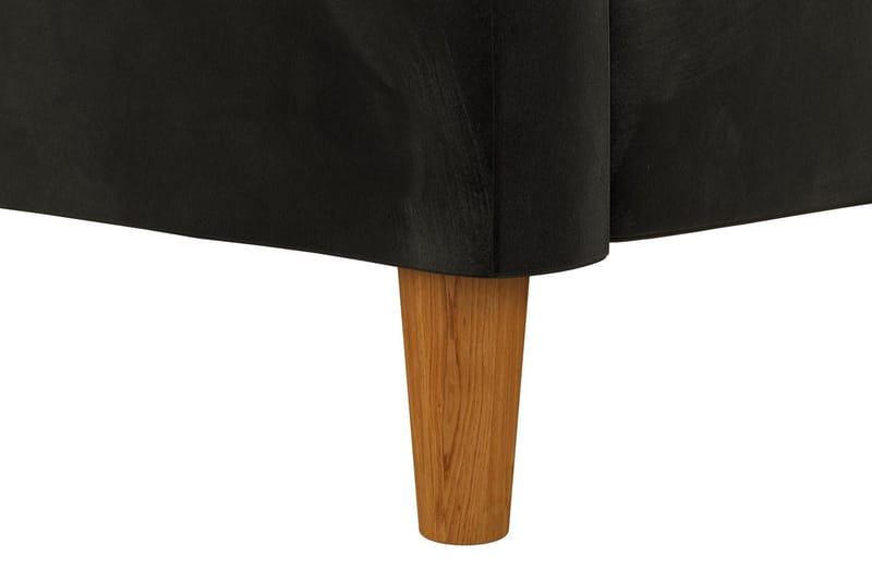 Celine 3-personers Chaiselongsovesofa Velour/Sort - Dorel Home - Møbler - Sofaer - Sovesofaer - Sovesofa chaiselong