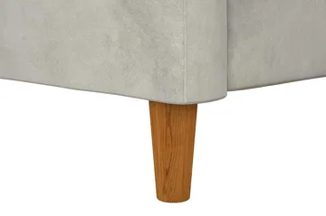 Celine 3-personers Chaiselongsovesofa Velour/Lysegrå - Dorel Home - Møbler - Sofaer - Sovesofaer - Sovesofa chaiselong