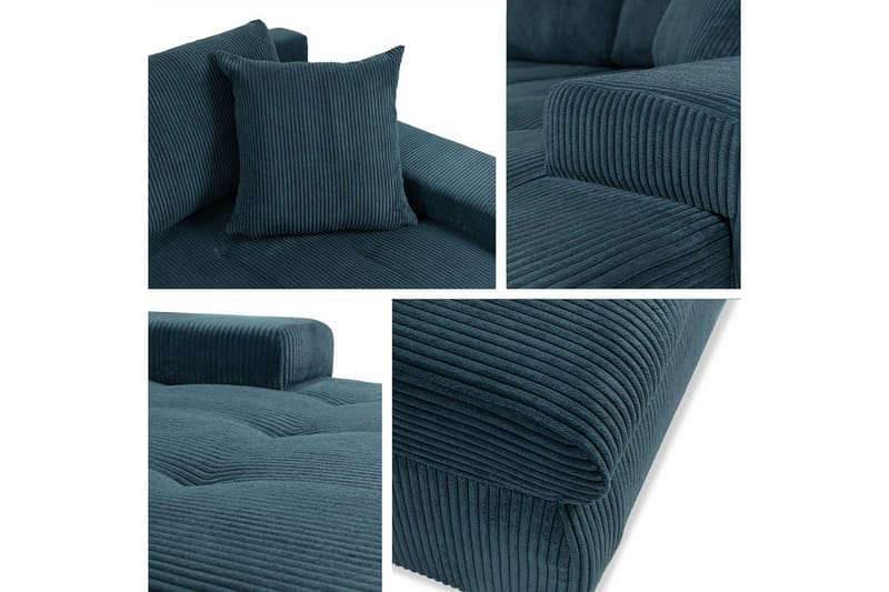 Cerys 3-personers Hjørnesovesofa - Beige - Møbler - Sofaer - Sovesofaer