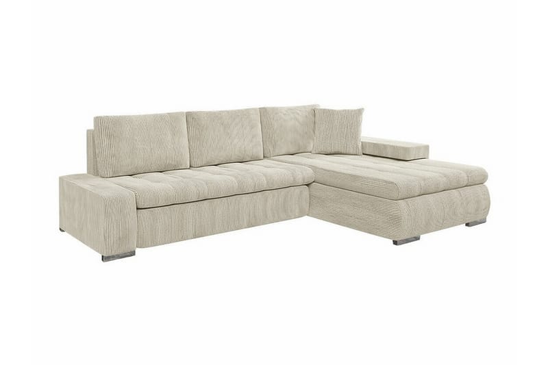 Cerys 3-personers Hjørnesovesofa - Beige - Møbler - Sofaer - Sovesofaer