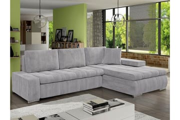 Cerys 3-personers Hjørnesovesofa - Lysegrå/Mørkegrå - Møbler - Sofaer - Sovesofaer