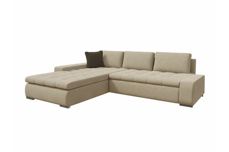 Cerys 3-personers Hjørnesovesofa - Beige - Møbler - Sofaer - Sovesofaer