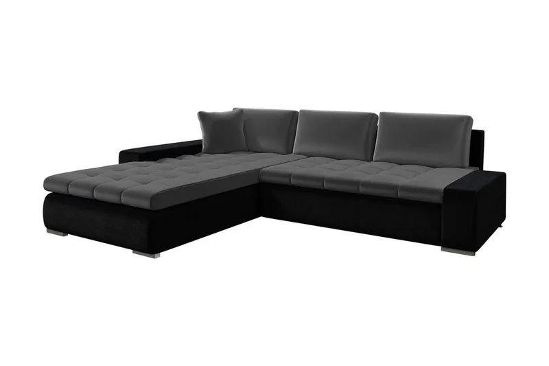 Cerys Hjørnesofa, Sort/Grå