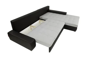 Cerys Sovesofa Med 3-Personers Divan - Grøn - Møbler - Sofaer - Sovesofaer