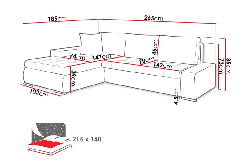 Cerys Sovesofa Med 3-Personers Divan - Grøn - Møbler - Sofaer - Sovesofaer