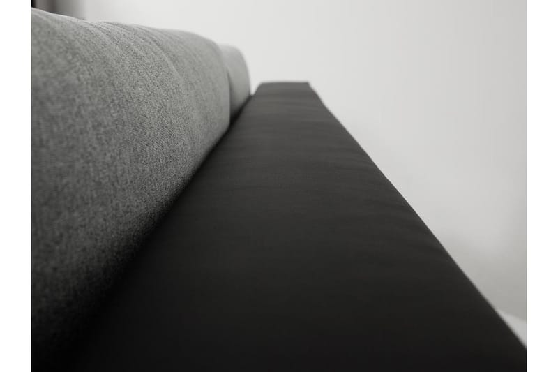 Cerys Sovesofa med Chaiselong Vendbar - Sort - Møbler - Sofaer - Sovesofaer