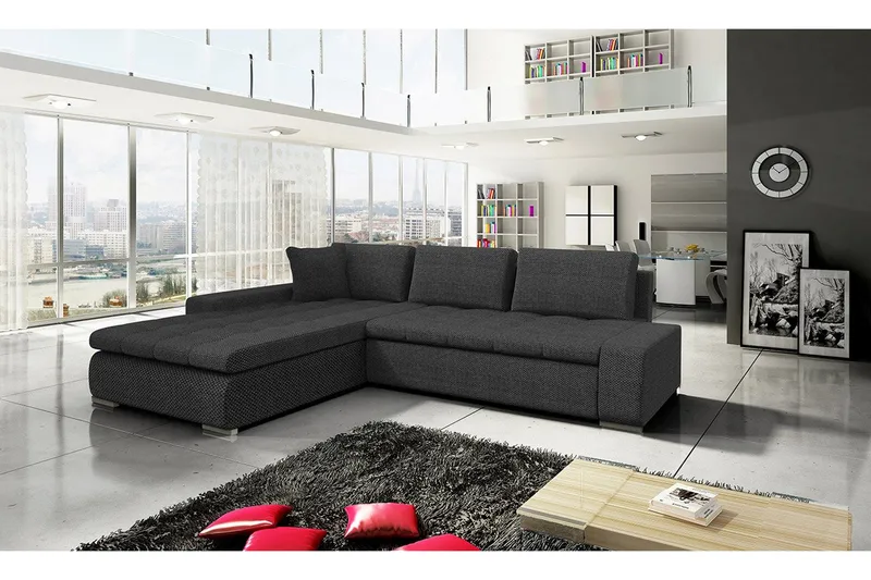 Cerys Sovesofa med diva 302x213x80 cm - Møbler - Sofaer - Sovesofaer
