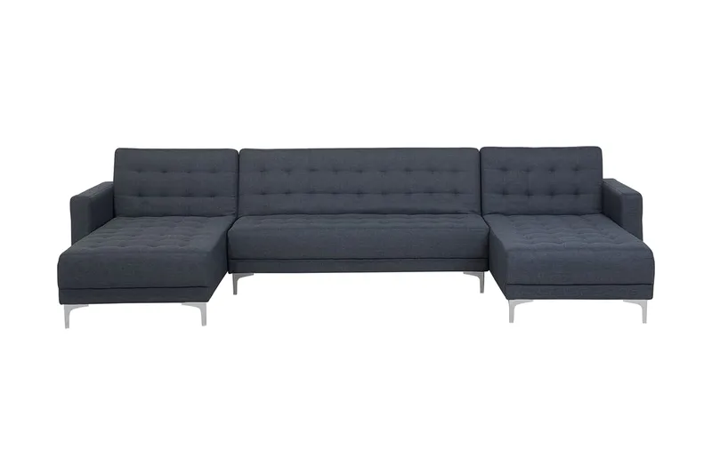 Chaiselongsofa 5-Pers. med sovefunktion mørkergrå ABERDEEN, Grå