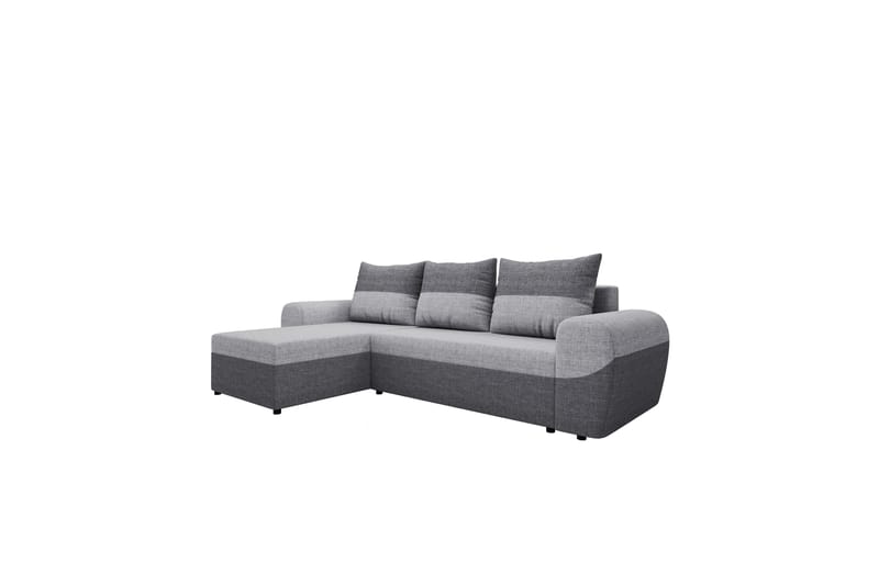 Chameli Sovesofa med Chaiselong 3-personers - Mørkegrå / Lysegrå - Møbler - Sofaer - Sovesofaer