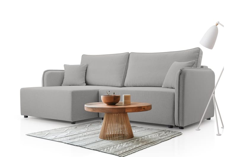 Chandru Sovesofa med Chaiselong 3-personers - Grå - Møbler - Sofaer - Sovesofaer