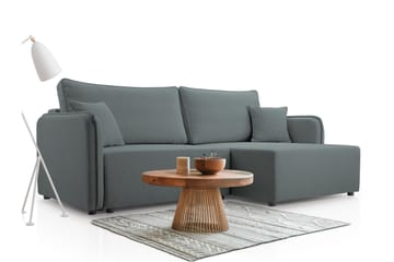 Chandru Sovesofa med Chaiselong 3-personers - Grå - Møbler - Sofaer - Sovesofaer