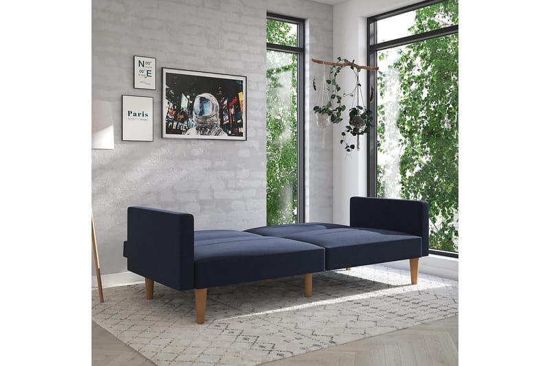 Channel Tuftet 2-personers Sovesofa Marineblå - Dorel Home - Møbler - Sofaer - Sovesofaer